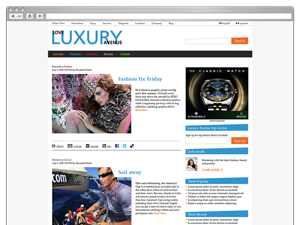 Luxury Avenue blog design